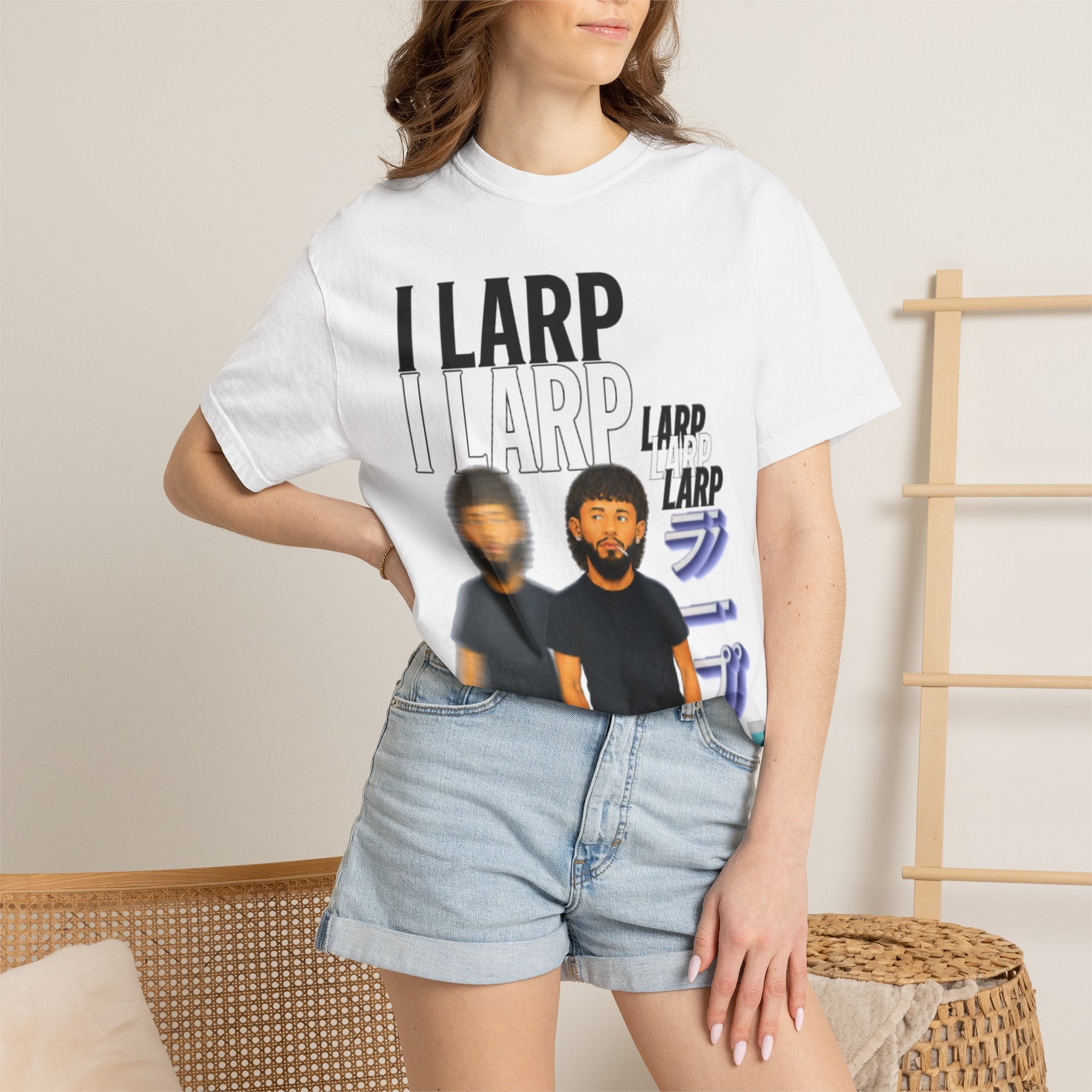 I LARP Graphic Tee | LARP Text and Characters Shirt