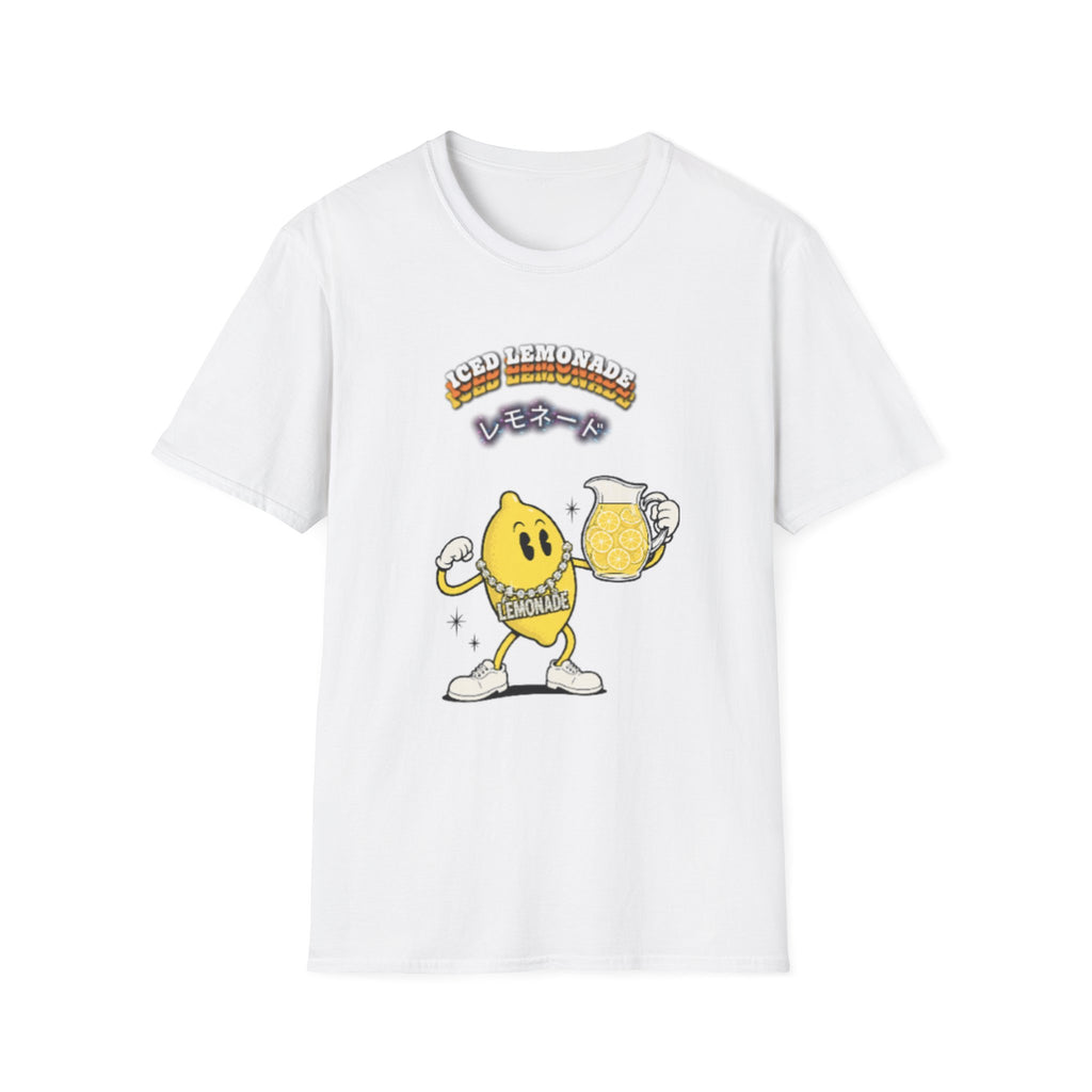 Iced Lemonade T-Shirt — Cute Retro Lemon Character Tee (レモネード)